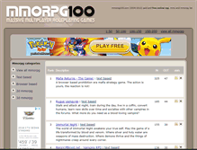 Tablet Screenshot of mmorpg100.com